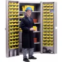 Deep Door Combination Cabinets, 38" W x 24" D x 72" H, 4 Shelves
