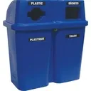 Recycling Containers Bullseye™, Curbside, Plastic, 2 x 114L/60 US gal.