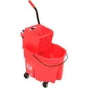 WaveBrake® Mop Bucket & Wringer Combo Pack, Side Press, 8.75 US Gal.(35 Quart), Red