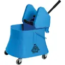 Champ™ Bucket & Wringer Combo, Down Press, 10 US Gal.(40 Quart), Blue