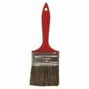 Industrial Grey Bristle Paint Brush, Bristle, Plastic Handle, 3" Width