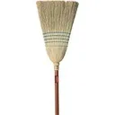Warehouse Corn Broom, 4-String, Wood Handle