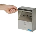 Smoking Receptacles, Wall-Mount, Stainless Steel, 1 Litres Capacity, 9" Height