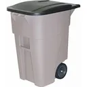 Brute® Roll Out Containers, Plastic, 50 US gal.