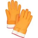 Winter Monkey Grip® 23-193 Gloves, Size X-Large/10, 10" L, PVC, Foam Fleece Inner Lining, Winter Weight