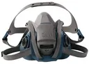 6500QL Series Half Facepiece Respirator With Quick-Latch Drop-Down Feature, Silicone, Medium