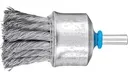 1" Knot Wire End Brush - Coated Flared Cup - .010 SS Wire, 1/4" Shank
