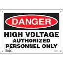 Authorized Personnel Only Sign, 7" x 10", Aluminum, English