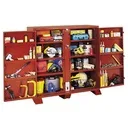 JOBOX Jobsite Shelf Cabinet, Steel, 47.5 Cubic Feet, Red 1-697990