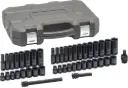 [GEARWRENCH] 44 Piece 3/8" Drive 6 Point Standard and Deep Impact SAE/Metric Socket Set