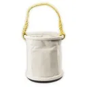 Heavy-Duty Buckets, 11" L x 11" W x 16" H, Canvas, Beige