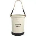 Heavy-Duty Buckets, 11" L x 11" W x 16" H, Canvas, Beige