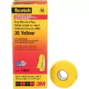 Scotch® 35 Colour Coded Tape, 19 mm (3/4") x 20.1 m (66'), Yellow, 7 mils